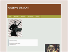 Tablet Screenshot of giuseppespedicati.it